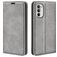 Mobigear Retro Slim Housse Motorola Moto G82 Etui Porte-Monnaie - Gris