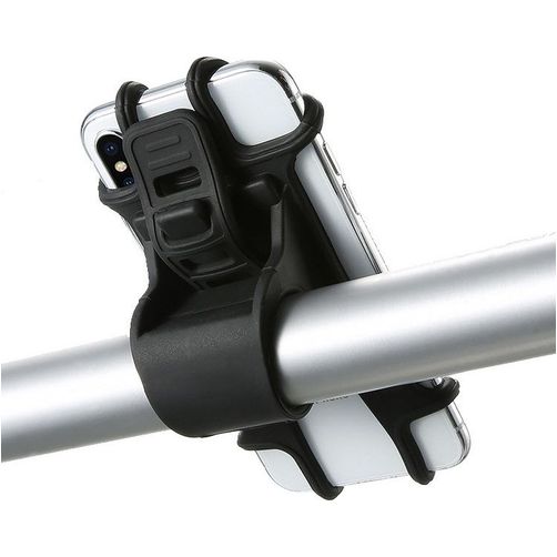 Mobigear Essentials Support Vélo Guidon Pince Universel (max 15 cm x 8 cm) - Noir