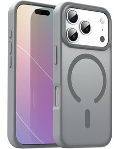Mobigear Shockproof iPhone 18 Pro MagSafe Plastique rigide Coque arrière - Gris