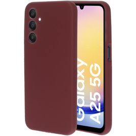Mobiparts Coque Samsung Galaxy A25 Coque arrière en Silicone - Plum Red