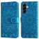 Mobigear Sunflower Housse Samsung Galaxy A57 Etui Porte-Monnaie - Bleu