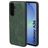 Mobiparts Classic Coque Samsung Galaxy A36 MagSafe Coque arrière en TPU,Similicuir - Emerald Green