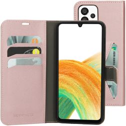 Mobiparts Classic Wallet Housse Samsung Galaxy A33 Etui Porte-Monnaie - Rose