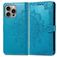 Mobigear Mandala Housse iPhone 16 Etui Porte-Monnaie - Bleu