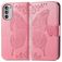 Mobigear Butterfly Motorola Moto G82 Étui Portefeuille - Rose
