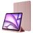 Mobigear Tri-Fold Gel Coque iPad Air 13 Pouces (2026) Etui en TPU,Similicuir + Porte-crayon - Rose