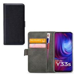 Mobilize Classic Gelly Wallet Housse Vivo Y33s Etui Porte-Monnaie - Noir