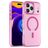 Mobigear Shockproof iPhone 17 Pro Max MagSafe Plastique rigide Coque arrière - Rose