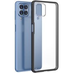 Mobigear Shockproof Coque Samsung Galaxy M53 Coque arrière Rigide - Transparent / Noir