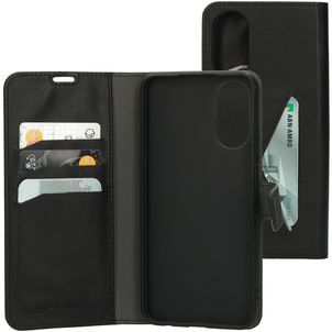 Mobiparts Classic Wallet Housse OPPO A17 Etui Porte-Monnaie - Noir