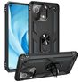 Mobigear Armor Ring Xiaomi Mi 11 Lite Plastique rigide Coque arrière Antichoc avec bague de maintien - Noir