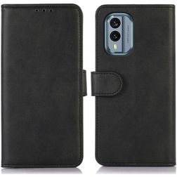 Mobigear Wallet Housse Nokia X30 Etui Porte-Monnaie - Noir