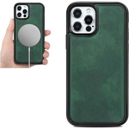 Mobigear Excellent Coque iPhone 12 Pro Max MagSafe Coque arrière - Vert