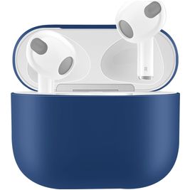 Mobigear Colors Coque Apple AirPods 3 Coque en Silicone Souple - Dark Blue Mobigear Colors Coque Apple AirPods 3 Coque en Silicone Souple - Dark Blue
