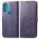 Mobigear Clover Housse Motorola Moto G71 5G Etui Porte-Monnaie - Violet
