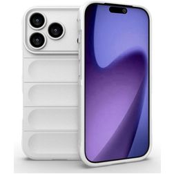 Mobigear Bumpy Coque iPhone 18 Pro Coque arrière en TPU Souple - Blanc