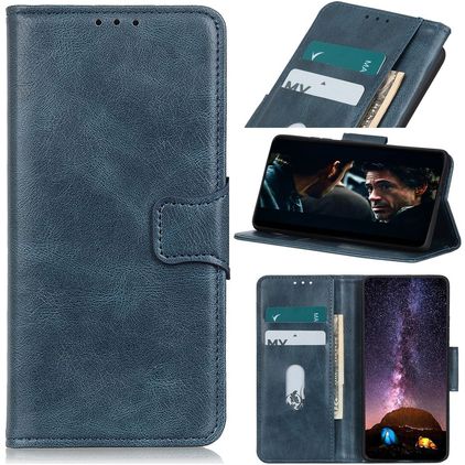 Mobigear Classy Housse POCO F4 Etui Porte-Monnaie - Bleu