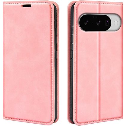 Mobigear Retro Slim Housse Google Pixel 10 Etui Porte-Monnaie - Rose