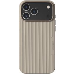 Nudient Bold iPhone 18 Pro Max MagSafe Plastique rigide Coque arrière - Linen Beige