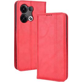 Mobigear Sensation Housse OPPO Reno 8 5G Etui Porte-Monnaie - Rouge