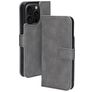 Mobiparts Classic Wallet MagSafe Housse iPhone 16 Pro MagSafe Etui Porte-Monnaie - Granite Grey