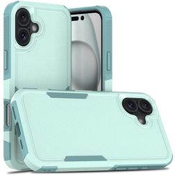 Mobigear Heavy Armor Coque iPhone 16 Plus Coque arrière Rigide Anti-Chocs - Vert