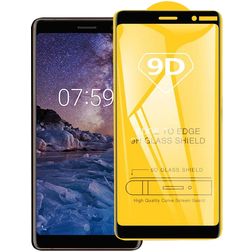 Mobigear Premium Nokia 3.1 Plus Verre trempé Protection d'écran - Compatible Coque - Noir