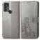 Mobigear Clover Housse TCL 305 Etui Porte-Monnaie - Gris