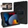 Mobigear Ruggedized Coque iPad 7 (2019) Coque arrière en EVA + Support Amovible - Noir