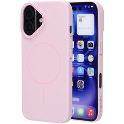 Mobiparts Slim Line Coque iPhone 16 MagSafe Coque arrière Rigide - Blush Pink