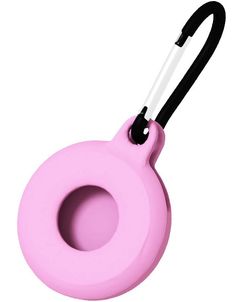 Mobigear Circle Key Coque Apple AirTag Porte-clés en en TPU Souple - Rose