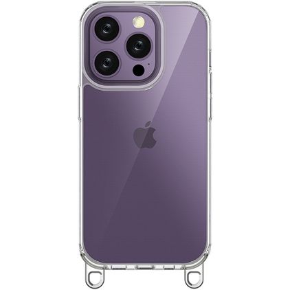 Mobigear Bungy iPhone 14 Pro Plastique rigide Coque arrière - Argent