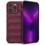 Mobigear Bumpy Coque iPhone 14 Pro Max Coque arrière en TPU Souple - Bordeaux
