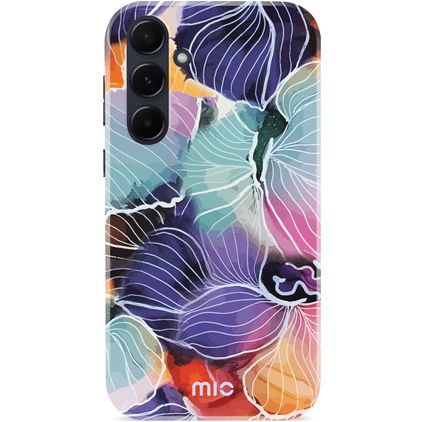 MIO Samsung Galaxy A55 MagSafe Plastique rigide Coque arrière - Flowers