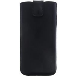 Valenta Pocket Xiaomi Mi 11 Pochette en Cuir Véritable - Etui à insérer - Poche téléphone - Noir