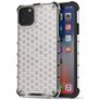Mobigear Honeycomb Coque Transparente iPhone 11 Coque arrière Rigide Anti-Chocs - Transparent