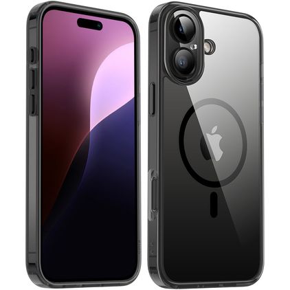 Valenta Trend Coque iPhone 16 MagSafe Coque arrière Rigide - Noir