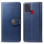 Mobigear Snap Button Housse Samsung Galaxy A21s Etui Porte-Monnaie - Bleu
