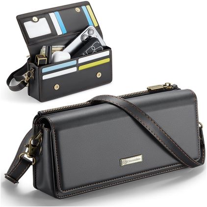 Caseme ME30 Crossbody Sac Téléphone - Large - Noir