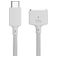 Mobigear Nylon Braided - Câble USB-C vers Apple MagSafe 3 2 mètres - Blanc
