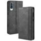 Mobigear Sensation Housse Samsung Galaxy A50 Etui Porte-Monnaie - Noir