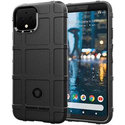 Mobigear Rugged Shield Coque Google Pixel 4 Coque arrière en TPU Souple Anti-Chocs - Noir