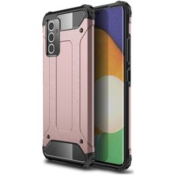 Mobigear Outdoor Coque Samsung Galaxy A82 5G Coque arrière Rigide Anti-Chocs - Rose doré