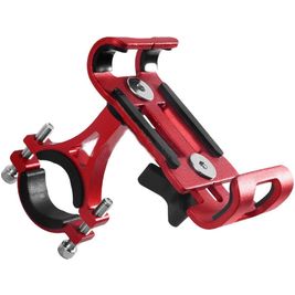 Mobigear Alloy Fixing Support Vélo / Moto Guidon Pince Universel - Rouge