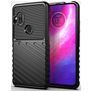 Mobigear Groove Coque Motorola One Hyper Coque arrière en TPU Souple - Noir