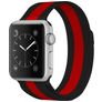 Mobigear Color Loop Bracelet Milanais Apple Watch Fermeture magnétique - 42/41/40/38 mm - Noir / Rouge