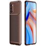 Mobigear Racing Coque OPPO Reno 4 Coque arrière en TPU Souple - Marron