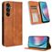 Mobigear Sensation Housse Samsung Galaxy M55 Etui Porte-Monnaie - Marron