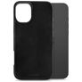 Mobilize Premium Coque iPhone 16 Plus MagSafe Coque arrière en Cuir Véritable - Noir