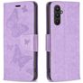 Mobigear Butterfly Housse Samsung Galaxy A24 Etui Porte-Monnaie - Violet